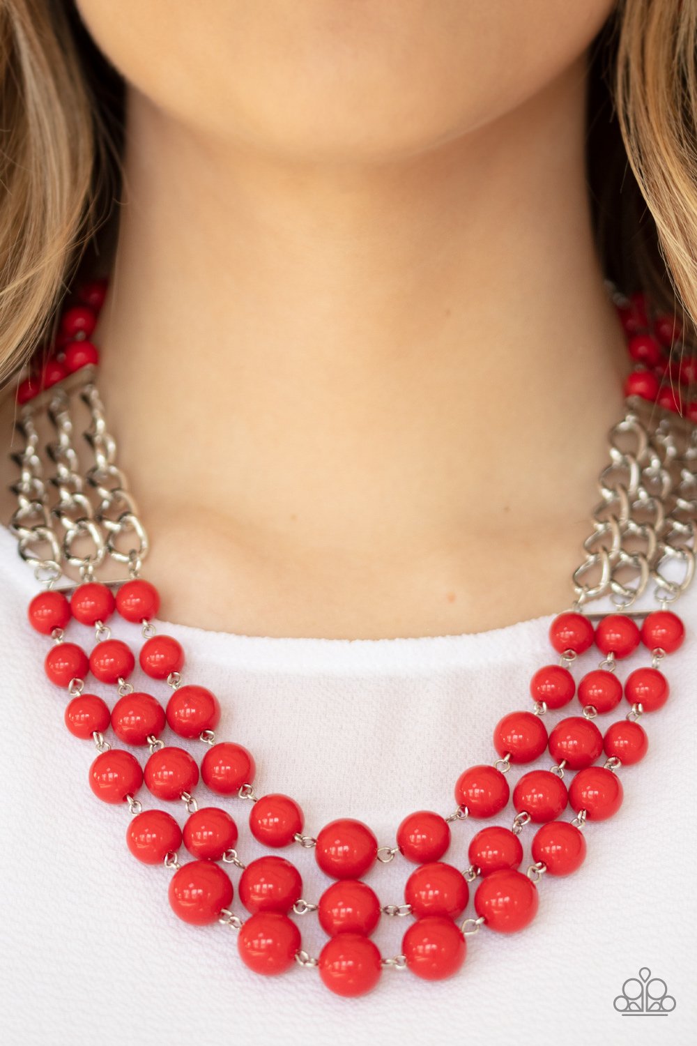 A La Vogue - Red - Necklace